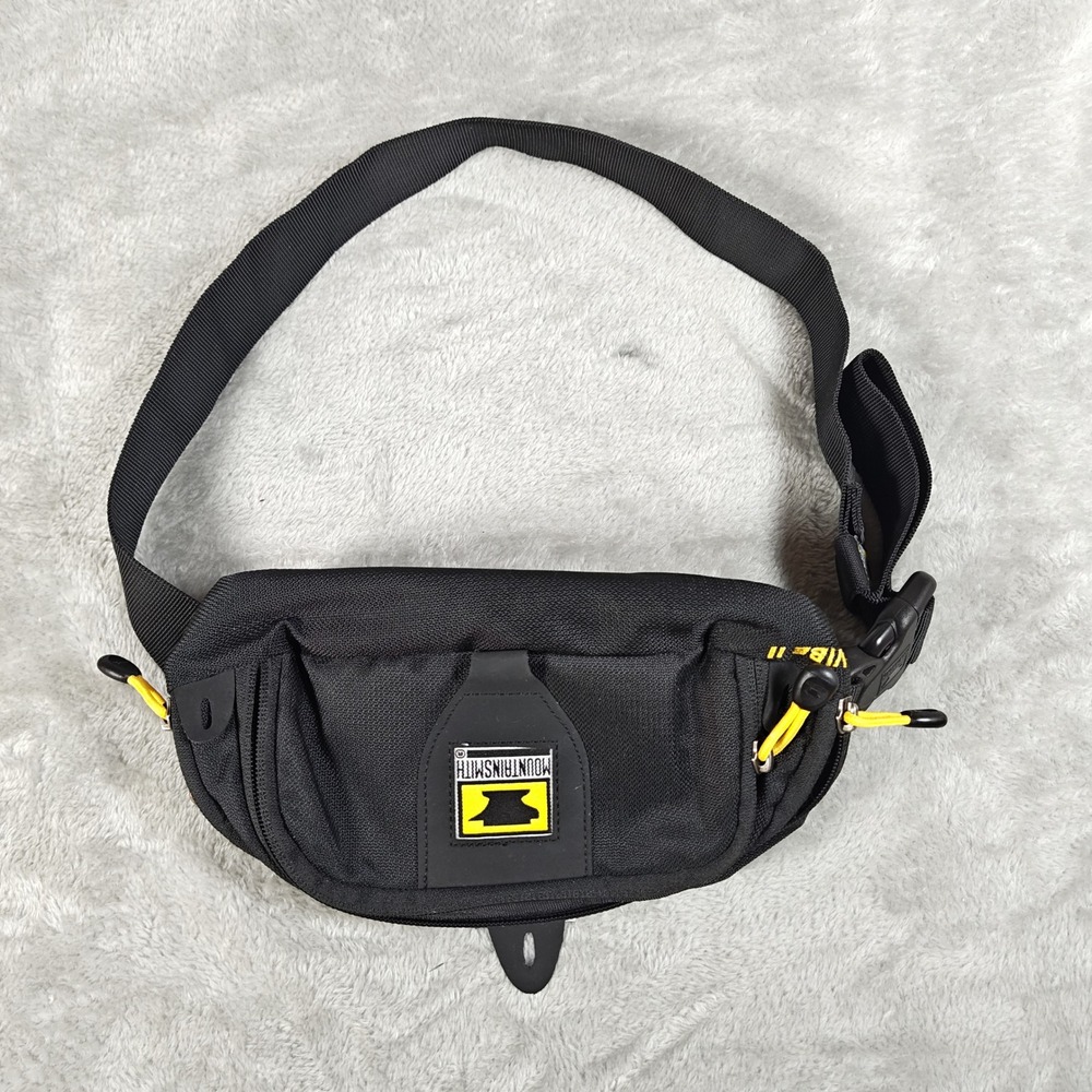 Mountainsmith Vibe II Waist Pack Mens Black Yellow Redura Fanny Pack Hiking